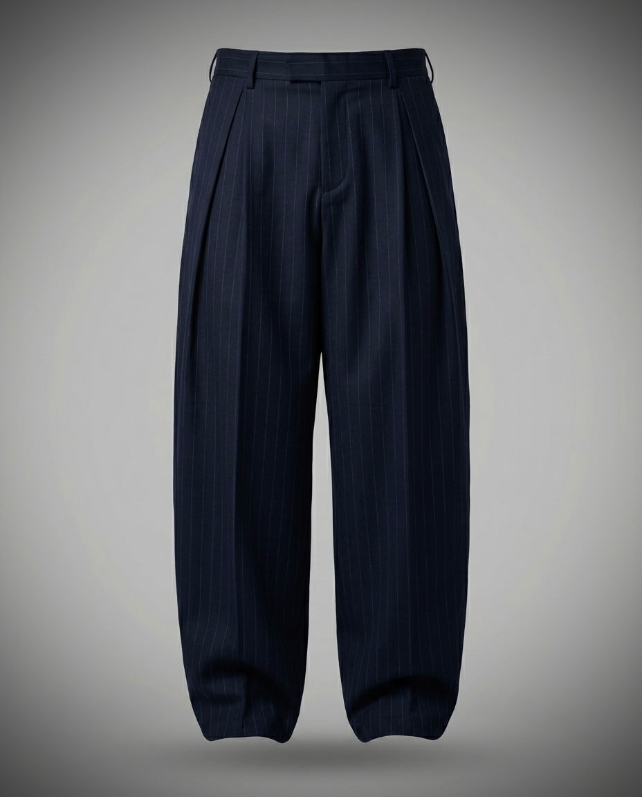EW Pleated Pants - Navy
