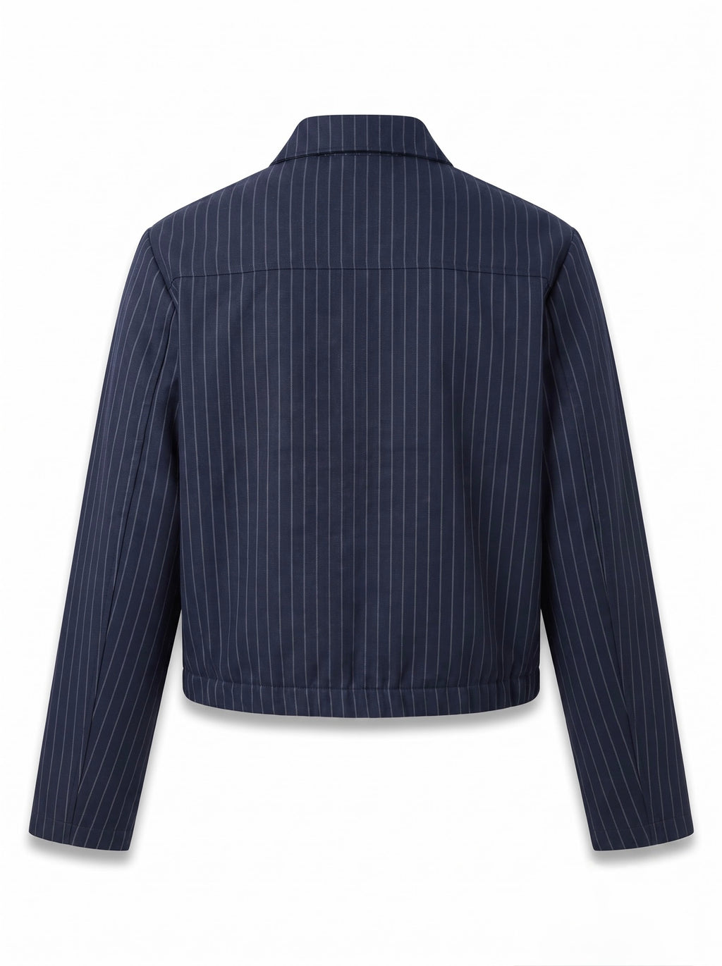 EW Pinstripe Zip Jacket - Navy