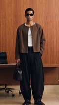 EW Barrel Trousers - Black