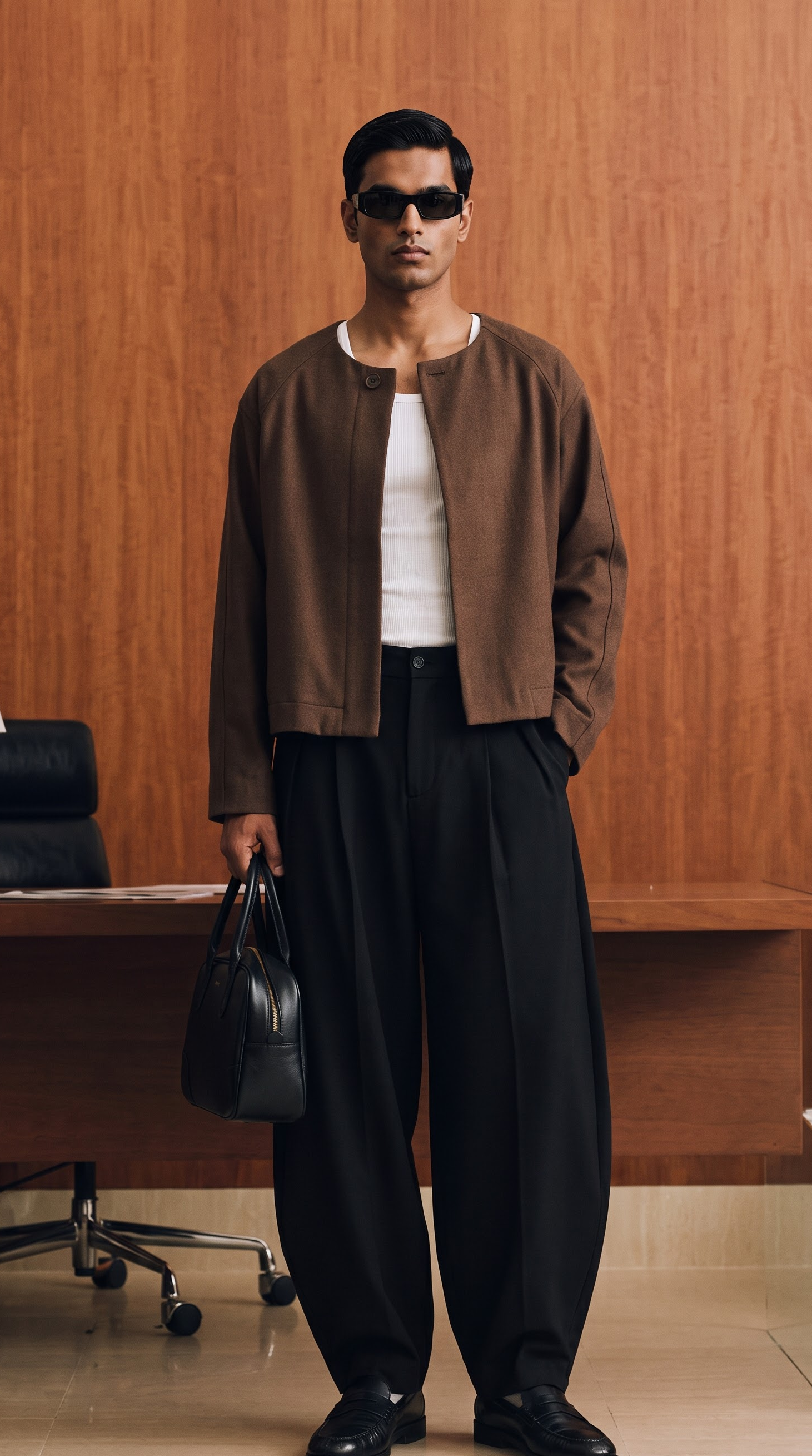 EW Barrel Trousers - Black